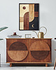 obrazy Drewniana dekoracja mid-century. "Dzień i noc". Obraz midcentury, boho. 5