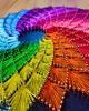 Ozdoby na ścianę Rozeta RAINBOW z tutorialem - Zestaw DIY String Art BOX 2