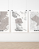 plakaty Washington mapa plakat  50x70 cm / A3 / A4 4