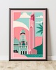 plakaty PLAKAT dekoracyjny pastelowy, Dubaj poster 1