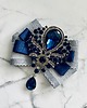 broszki Brosza  z Ogromnym granatowym kryształem NEW 7