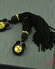 kolczyki chwosty Kolczyki sutasz Black Yellow Tassels z chwostami 3