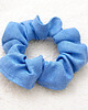 gumki do włosów Lniana gumka scrunchies do włosów niebieska 1