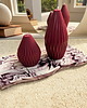 dodatki - różne Podstawka/ taca dekoracyjna "Burgundy Touch" z gipsu ekologicznego 250x115mm 2