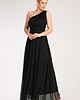 sukienki maxi damskie Elegancka rozkloszowana sukienka maxi na jedno ramię na wieczór - M1172 3