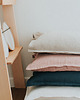 poduszki gładkie Lniana poszewka przeszycie white/beige/pink/blue 1