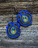 kolczyki soutache Peacock Eye-kolczyki soutache 2