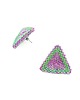 kolczyki szklane Kolczyki Trójkątne Sztyfty "Egzotyczny Duet" 3