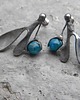 kolczyki wire wrapping Apatyt  - sztyfty 2