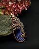 wisiory Wisiorek z fioletowym agatem wire wrapping 8