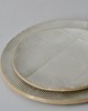 patery i talerze komplet talerzy ceramicznych biały z fakturą 2