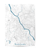 plakaty Mapa plakat - Warszawa B2 50x70 1