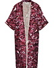 sukienki midi damskie KIMONO / sukienka kopertowa, bordowy print SŁOWIKI 100% wiskoza 4