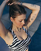 topy damskie Top sportowy damski Zebra 6