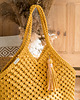 torby na ramię Makramowa torebka Beach Bag L żółta 5