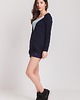 bluza bez kaptura damska Bluza long granatowa r.36 1