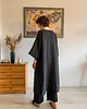 bluzki kimonowe damskie Kimono MIRA long / czarne 2
