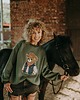 bluza bez kaptura damska Bluza  oversize Kowboj Teddy dla dorosłych 7