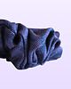 gumki do włosów Scrunchie MIDI granatowo-różowa 1
