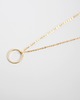 złote naszyjniki 16k Gold Plated Flat Karma Necklace 1
