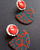 kolczyki z masy plastycznej Kolczyki color no19 3