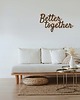 dodatki ślubne Napis BETTER TOGETHER Drewniane napisy 3D na ślub 4