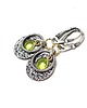 kolczyki srebrne Kolczyki srebrne Peridot ring 1