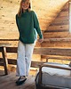 swetry damskie  IRBIS Szałwiowy Wełniany Sweter Oversize z Golfem 100% Wełny Merino RWS 2
