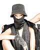 czapki damskie clear balaclava /  gray cashmere 1