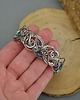 bransoletki wire wrapping Bransoleta szeroka agat niebieski wire wrapping stal chirurgiczna 2