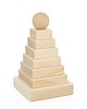 klocki i zabawki drewniane Wieża naturalna - kwadrat + personalizacja 5