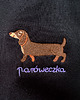 bluza bez kaptura damska Bluza Jamnik Czarna 1