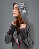 bluza z kapturem damska Bluza rozpinana z kapturem nadruk LAS 2