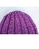 czapki damskie Czapka beanie  fiolet z wełną moher 2