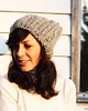 czapki damskie Szara czapka beanie  z wełną 1