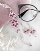 kolczyki swarovski Kolczyki Abril w peoniach - kryształy Swarovskiego 1