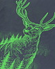 t-shirt damskie Koszulka damska JELEŃ SZLACHETNY ciemnoszara 1