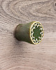 gałki do mebli Ceramiczna gałka do mebli zielono-brązowa wz.14 2
