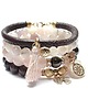 bransoletki z kamieni naturalnych Dirty pink and chocolate vol. 11 [15-12-22]  - set 2