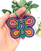 wisiory Butterfly wisior sutasz motyl kolorowy naszyjnik na wiosnę 02 1