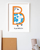 plakaty Plakat "B jak brzuch" 1