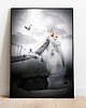 plakaty Surrealistyczny Plakat "Falling in Love" Kolaż 1