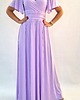 sukienki maxi damskie Sukienka wieczorowa maxi lawendowa drapowana 36-56 3