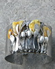 bransoletki wire wrapping Bursztyny mleczne -  bransoleta mankiet CUFF 3