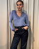 t-shirt damskie Bluzka z koronką Denim 2