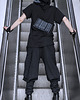 t-shirt damskie CAUTION t-shirt czarno-szary 4