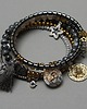 bransoletki z kamieni naturalnych Alloys  Collection  WRAPPED /steel & grey/ - bransoletka 2