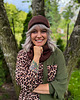 czapki damskie Bawełniana czapka beanie logo ekoskórka Brąz 7