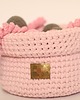 Zabawki dla zwierząt kosz na zabawki COTTON PLAYBOX różowy 2
