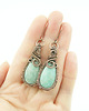 kolczyki wire wrapping Kolczyki z amazonitem 3